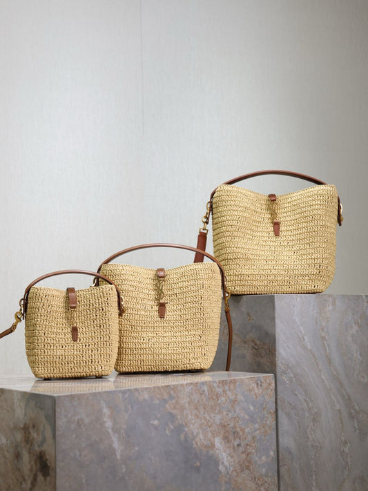 YSL LE 37 Raffia bag 3 size