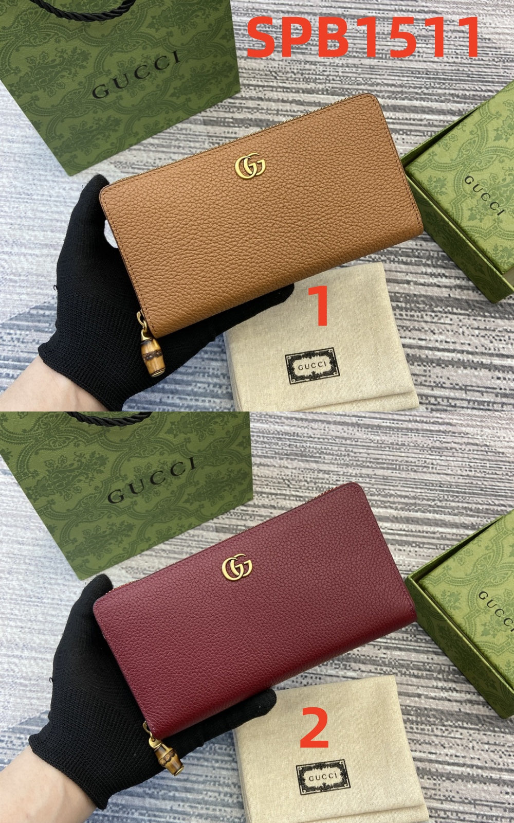 Gucci Double G Zip wallet