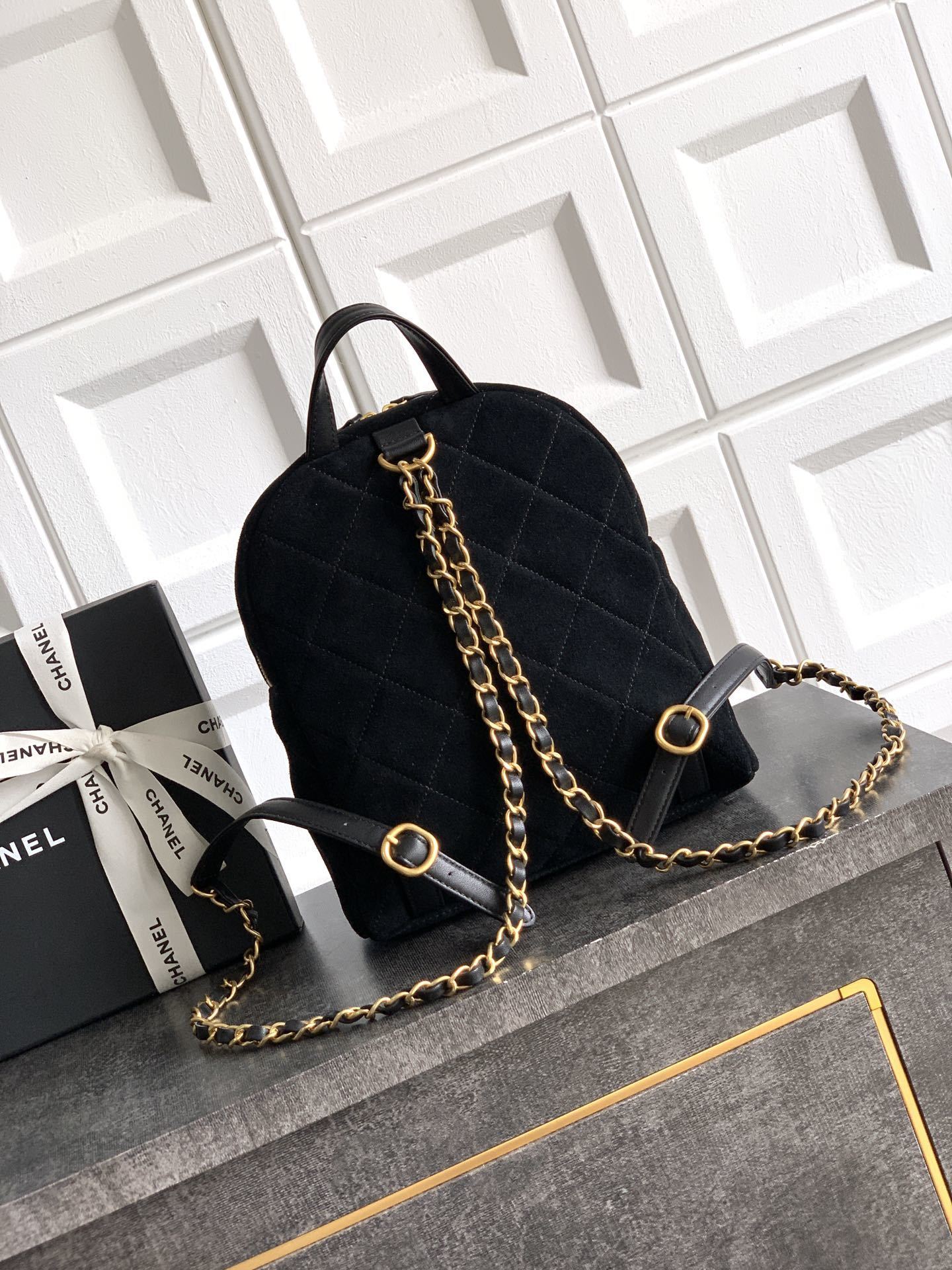 Chanel Suede Backpack