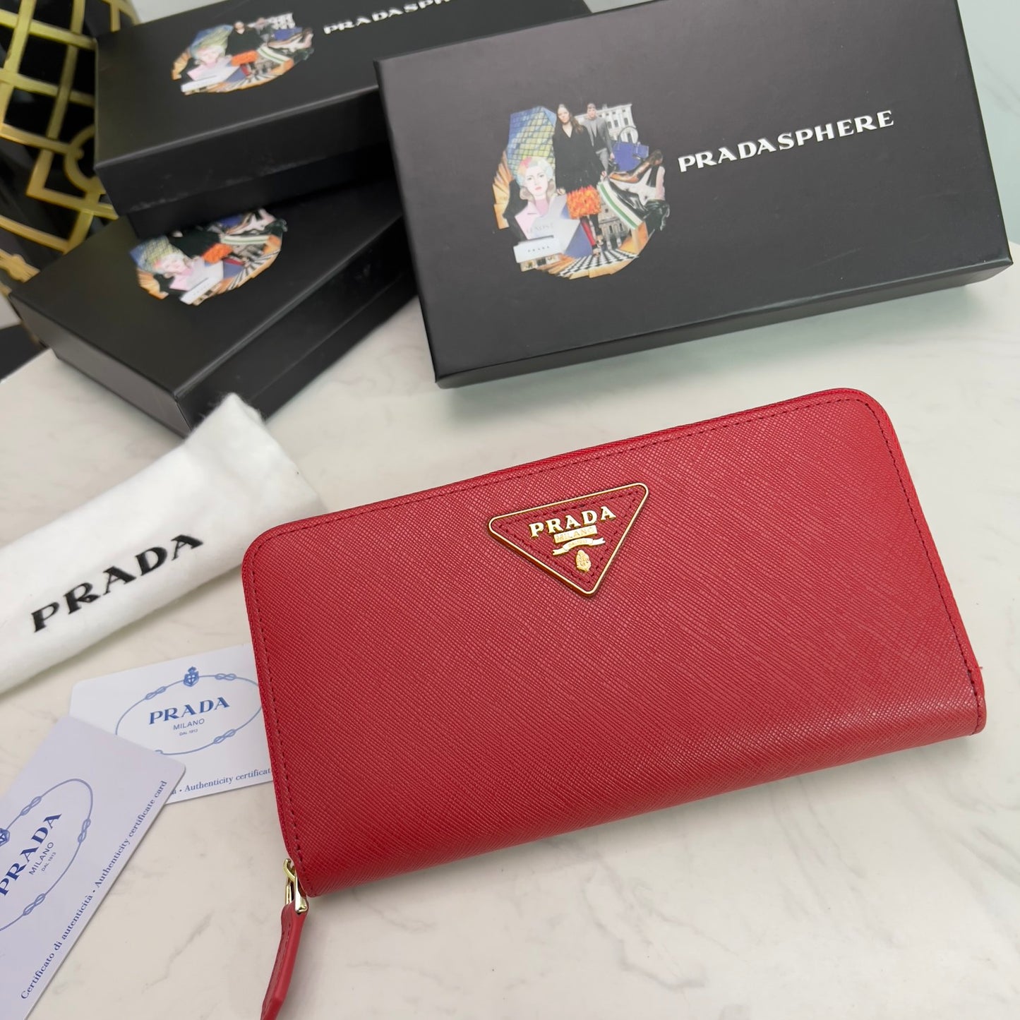 Prada Long Zippy wallet