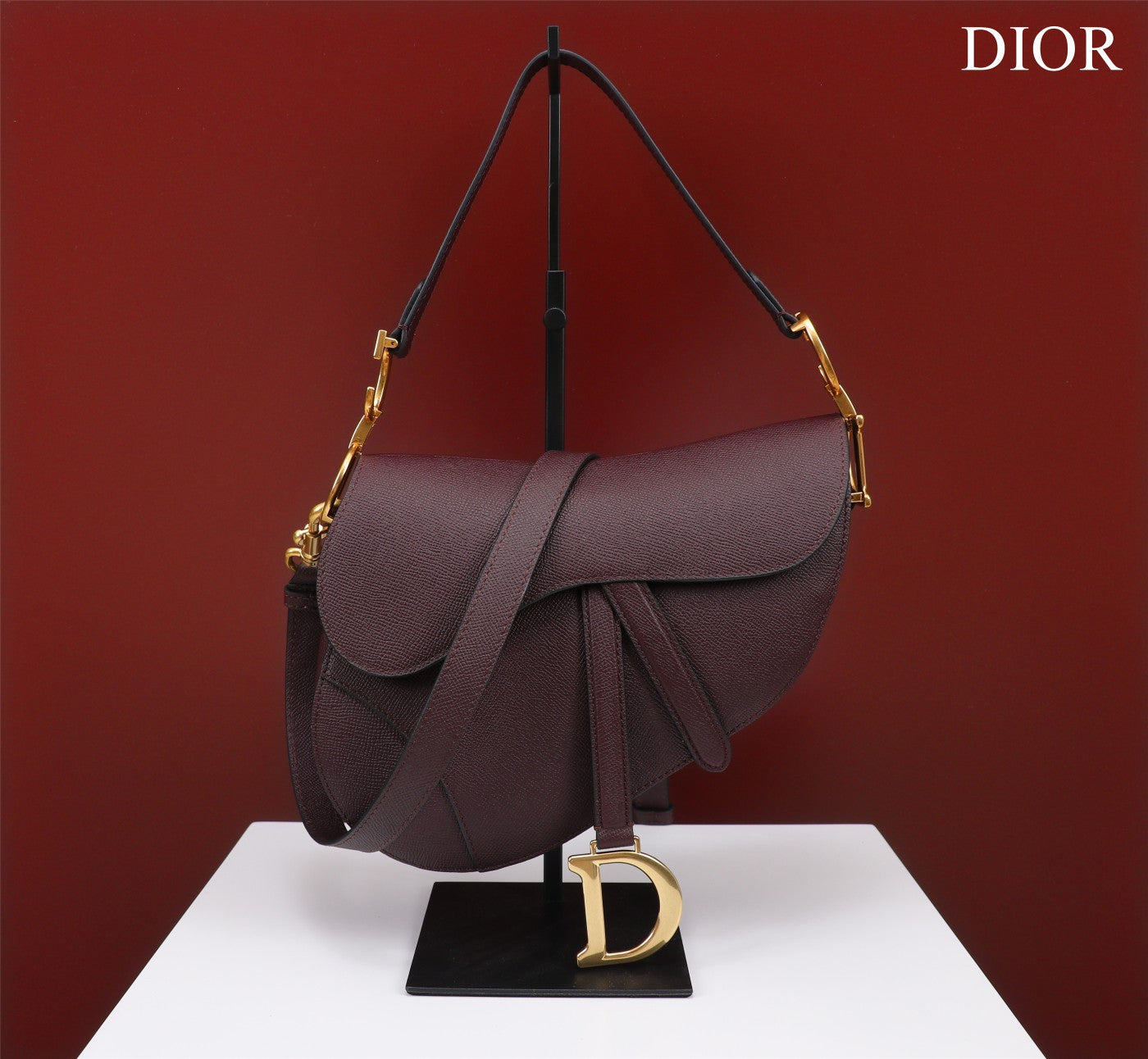 Dior Saddle bag in Grained calfskin leather