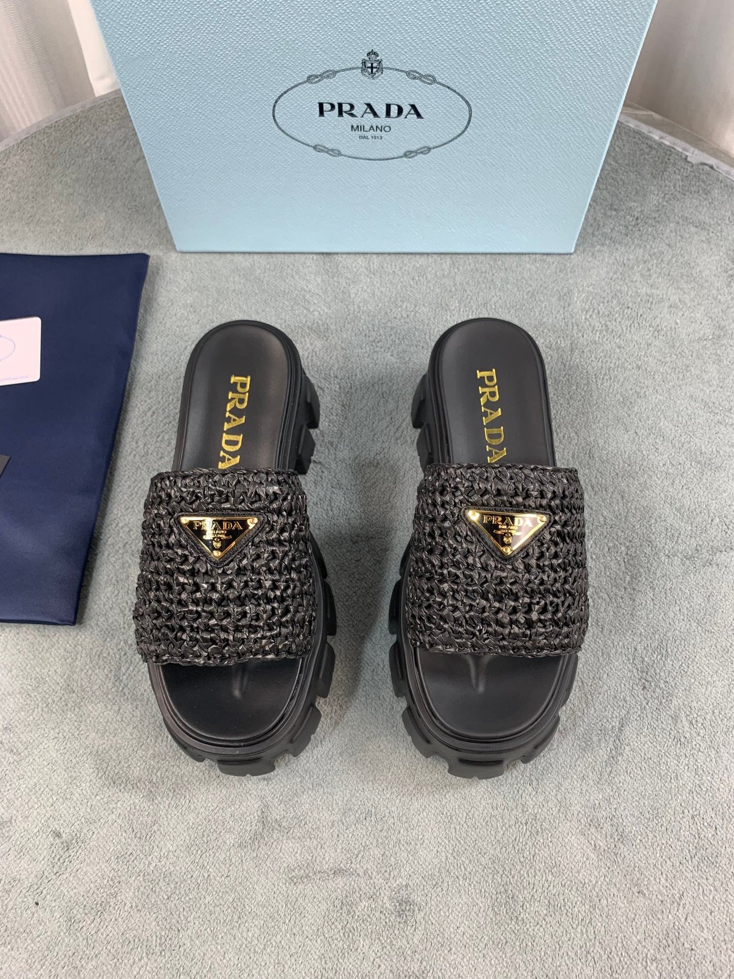 Prada Platform Slides