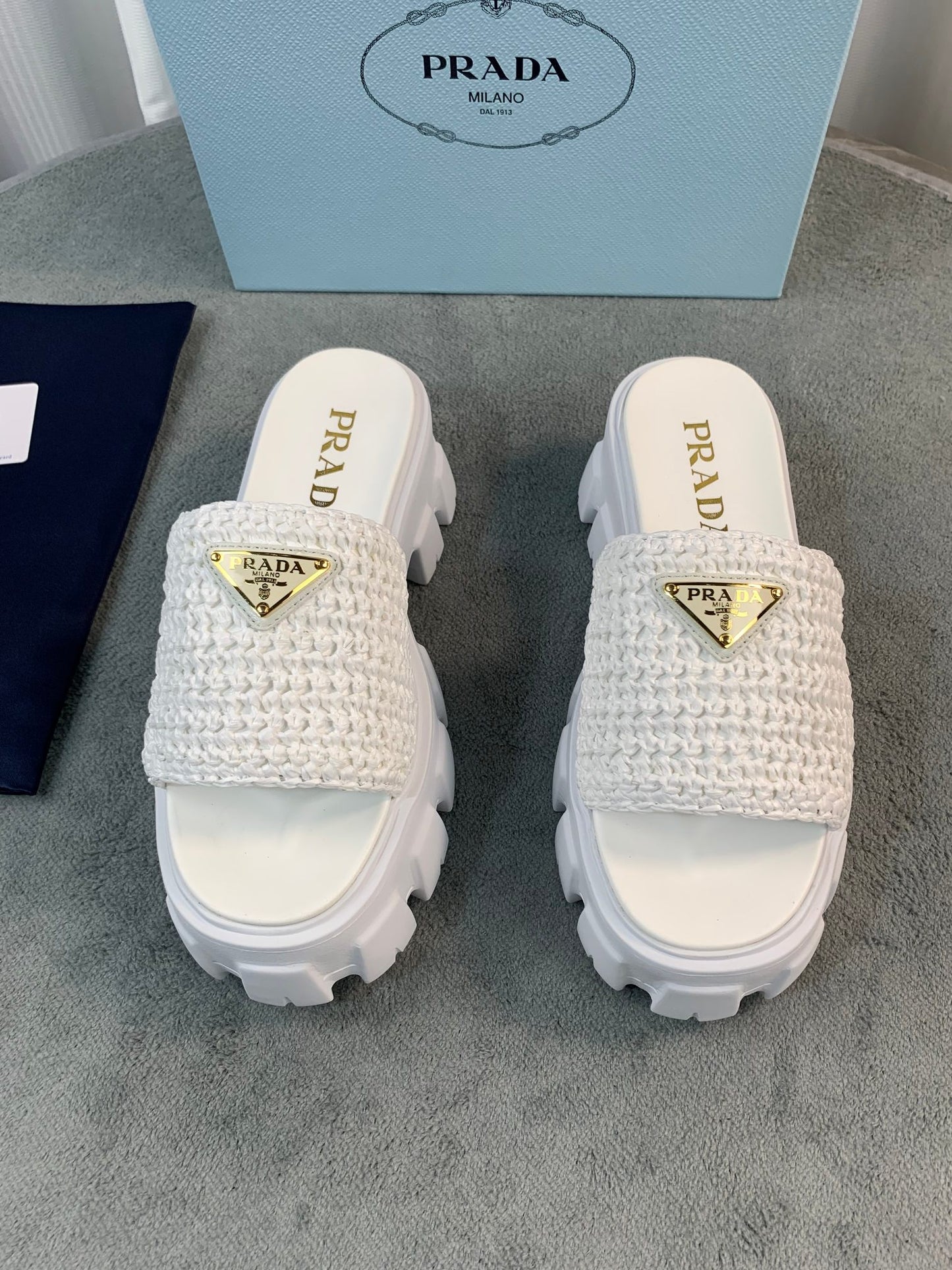 Prada Platform Slides