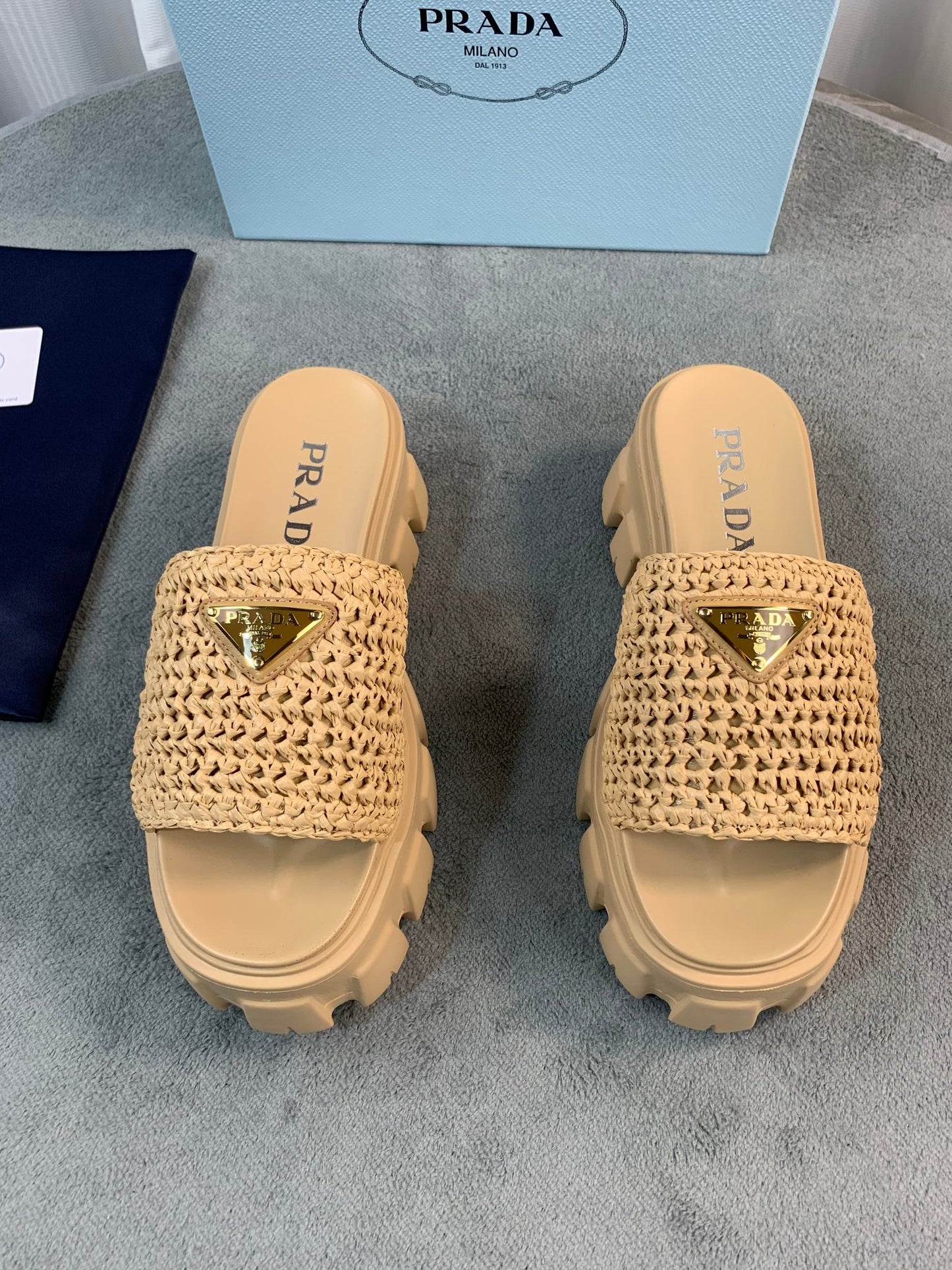 Prada Platform Slides