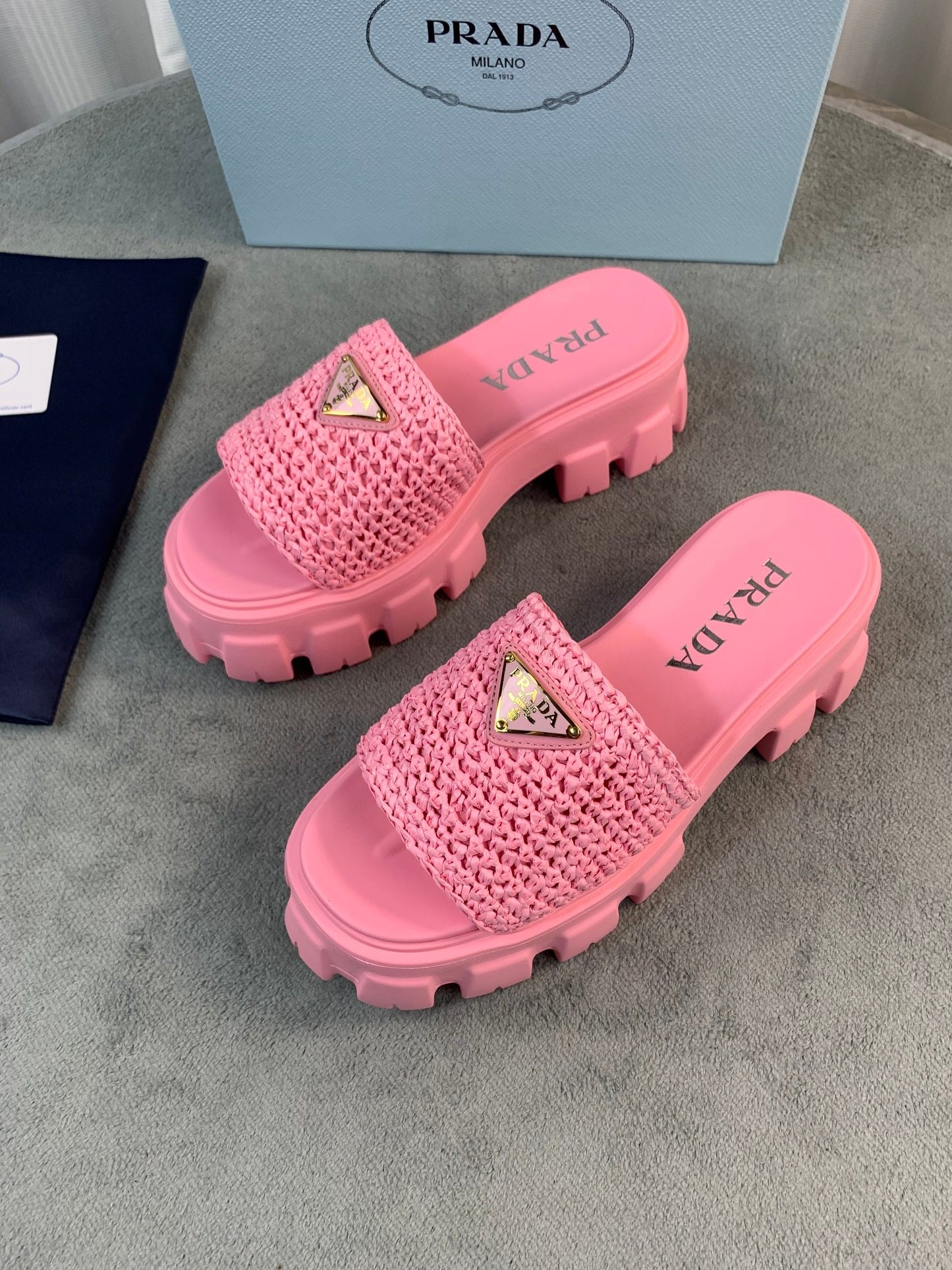 Prada Platform Slides