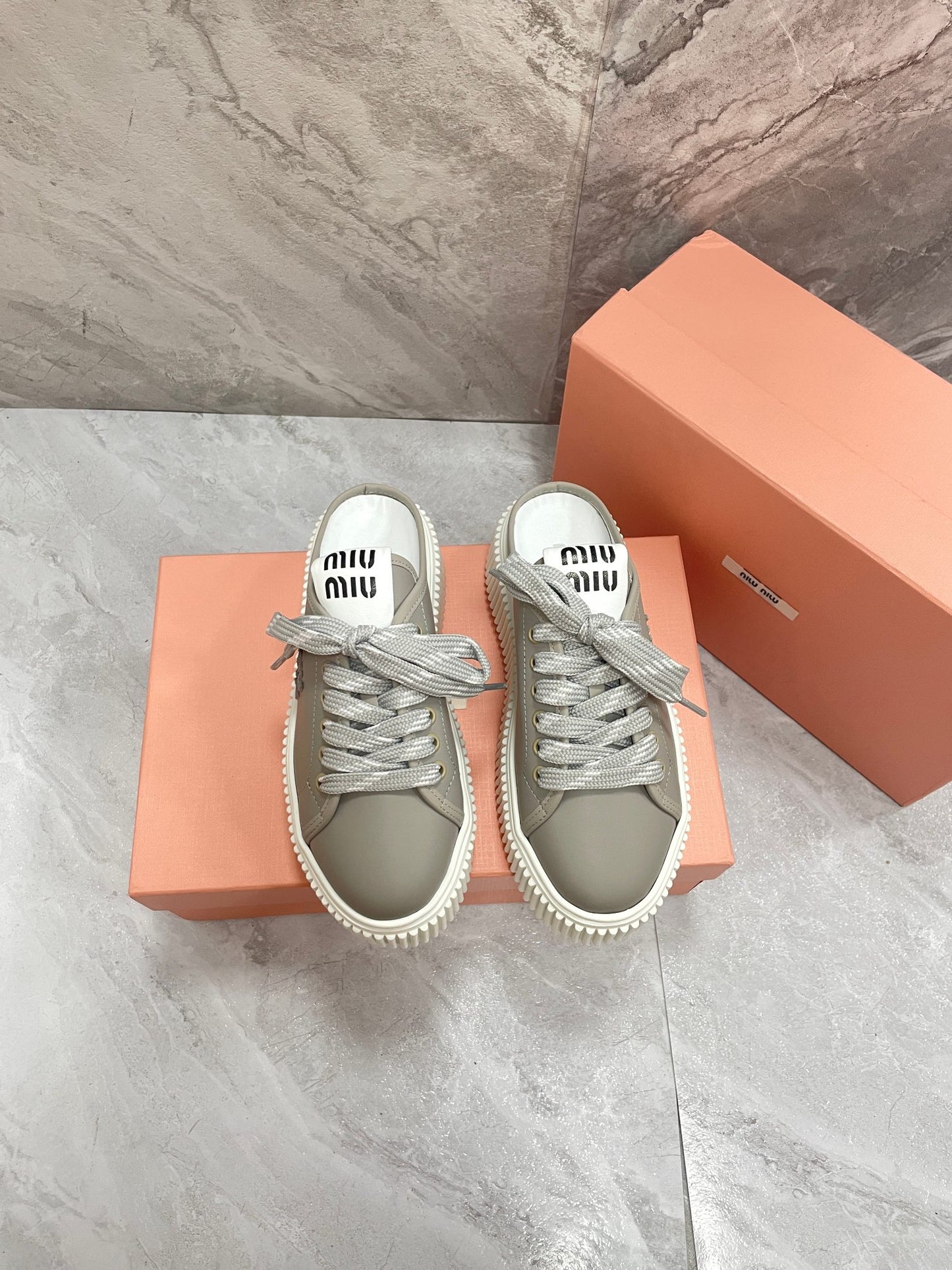 Miu Miu leather Mules