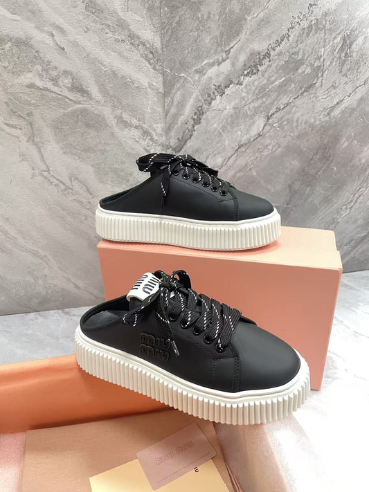 Miu Miu leather Mules