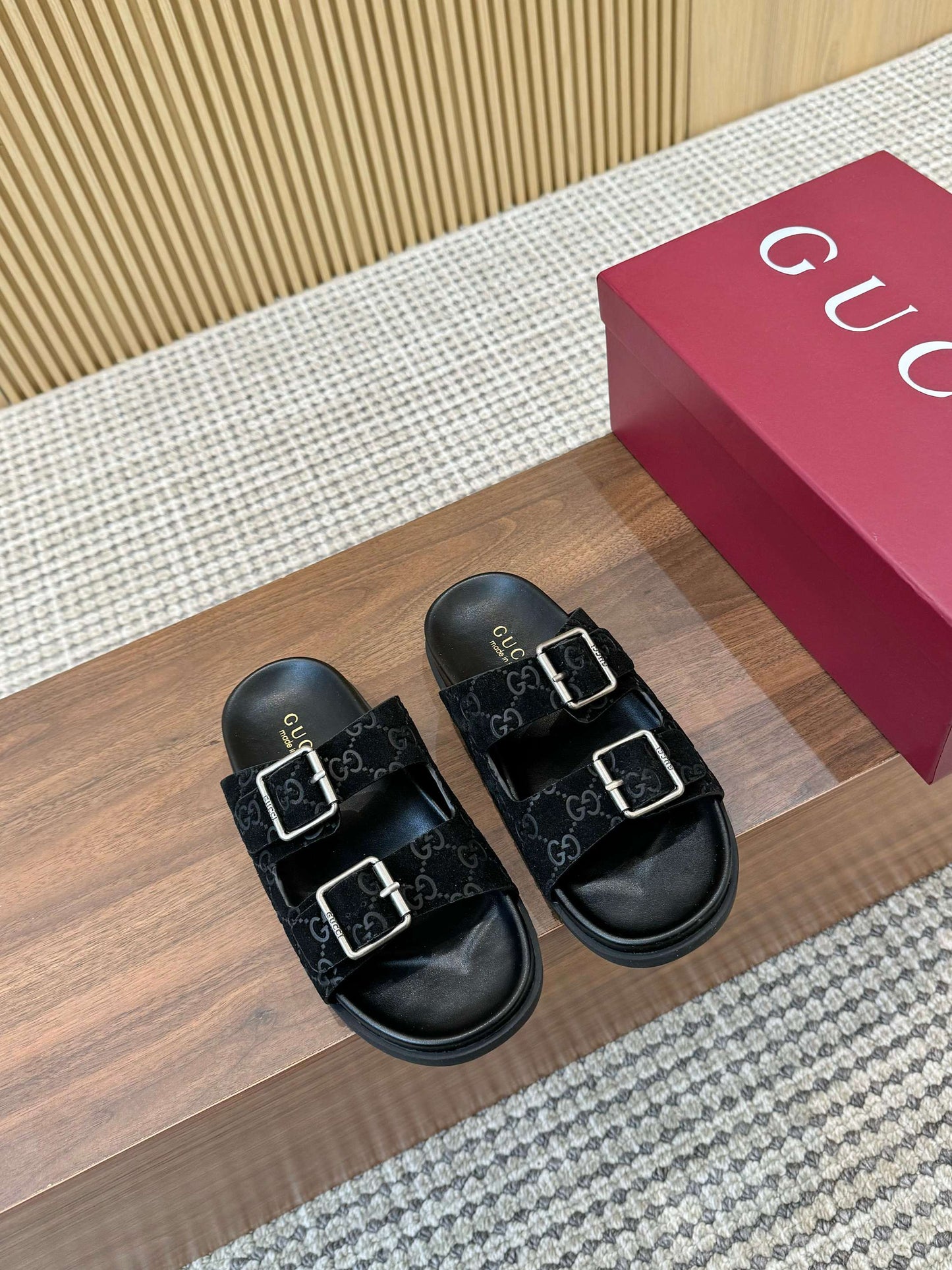 Gucci Suede Slides