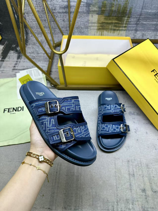 Fendi Denim Slides