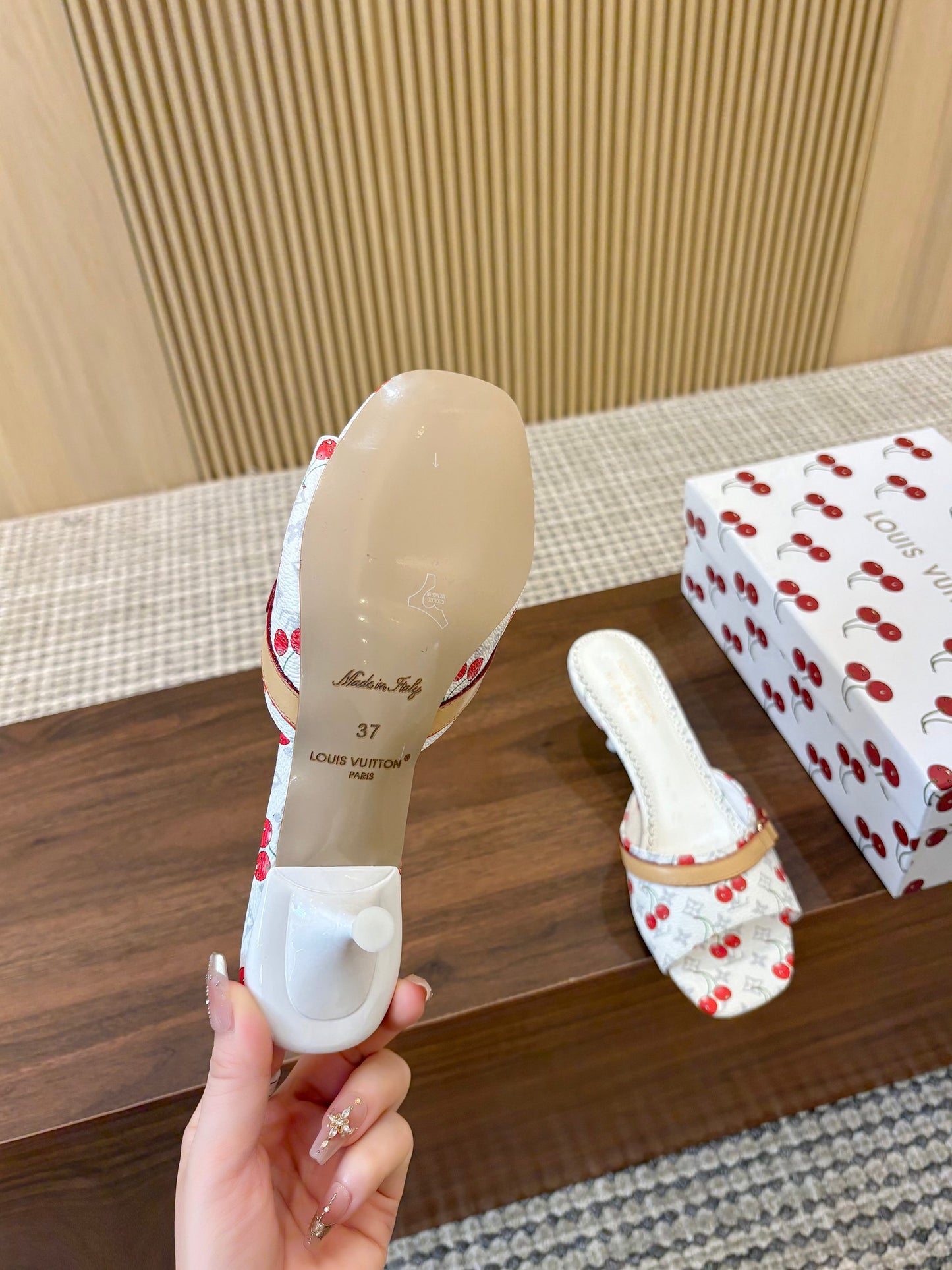 Louis Vuitton LV x TM cherry heel sandal