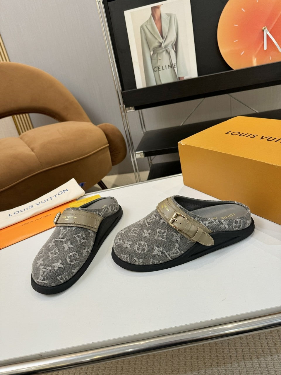 Louis Vuitton Denim Clogs
