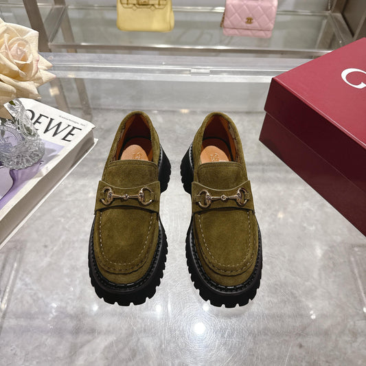 Gucci Suede Women's loafer with Horsebit
