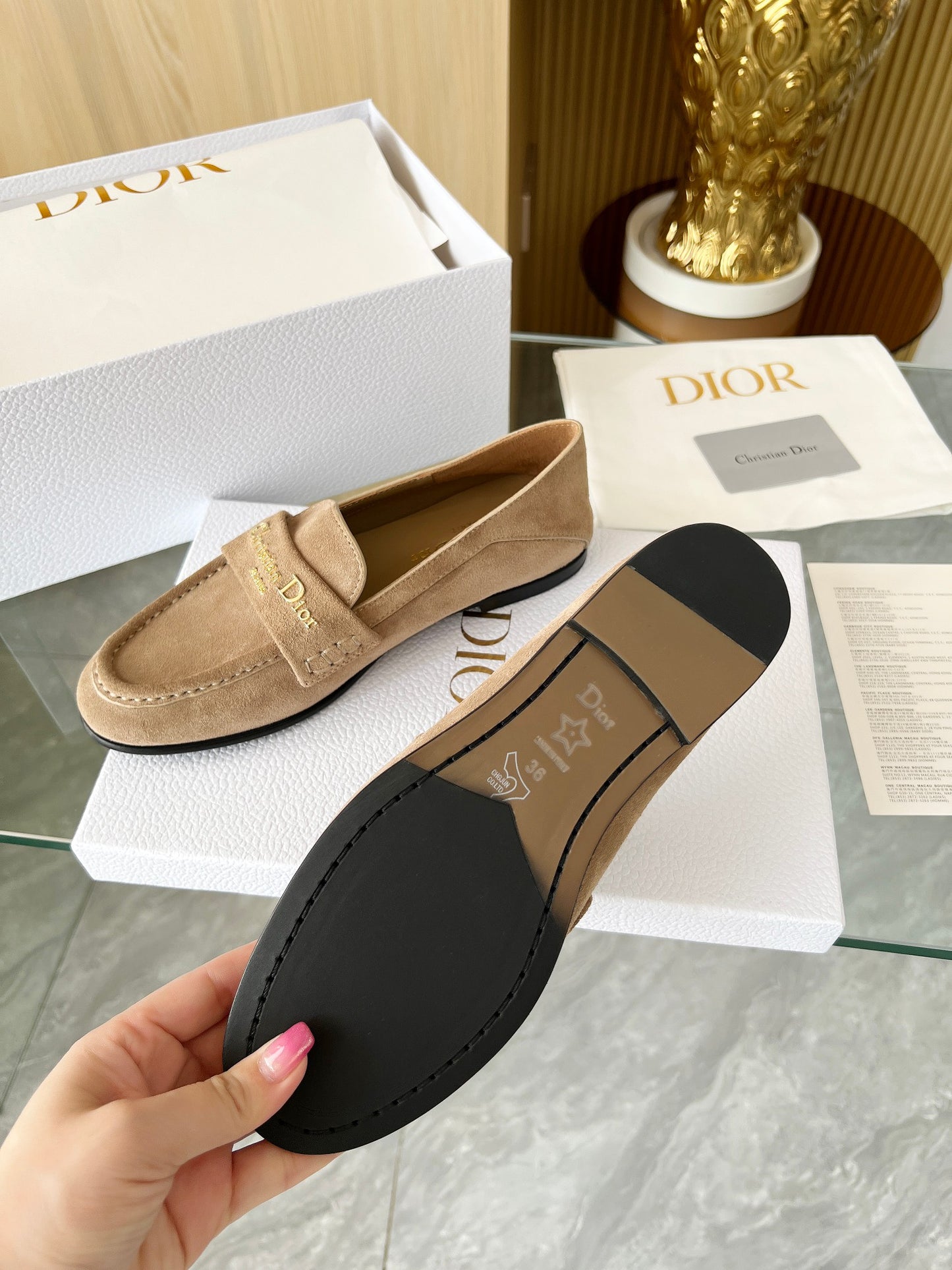 Christian Dior Suede flats