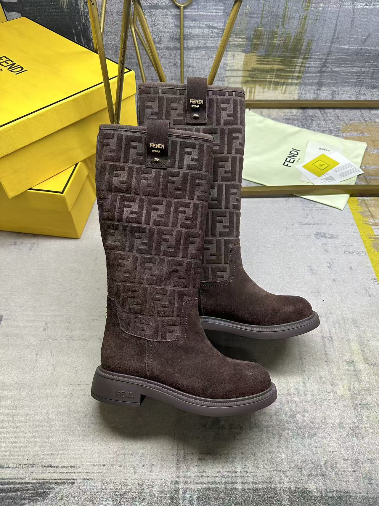 Fendi Suede boots