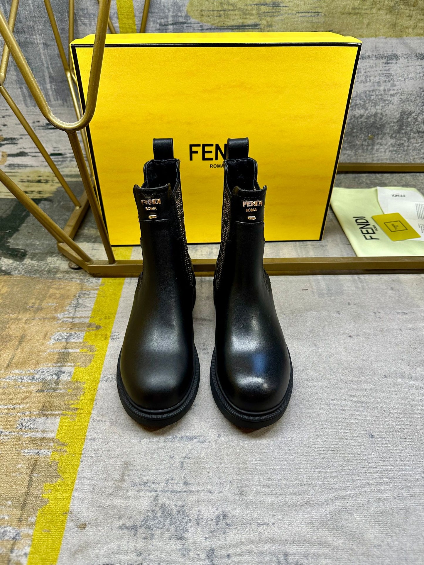 Fendi leather boots