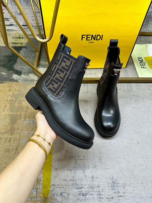 Fendi leather boots