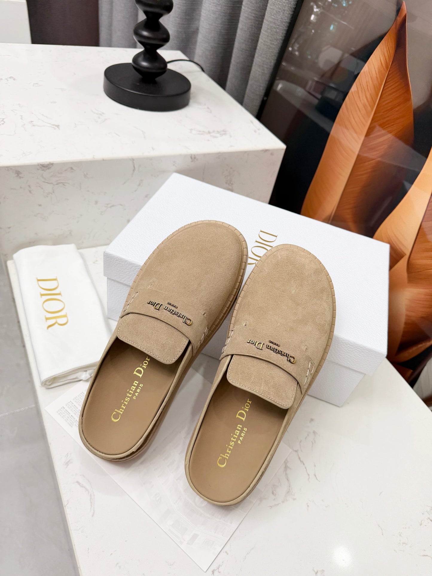 Christian Dior Suede Clogs