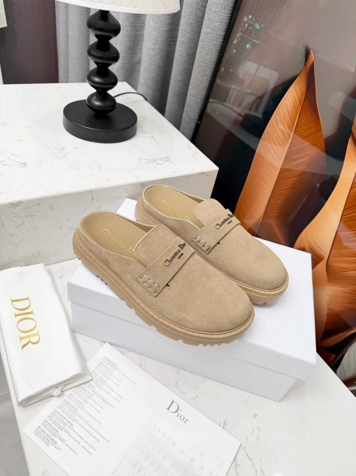 Christian Dior Suede Clogs