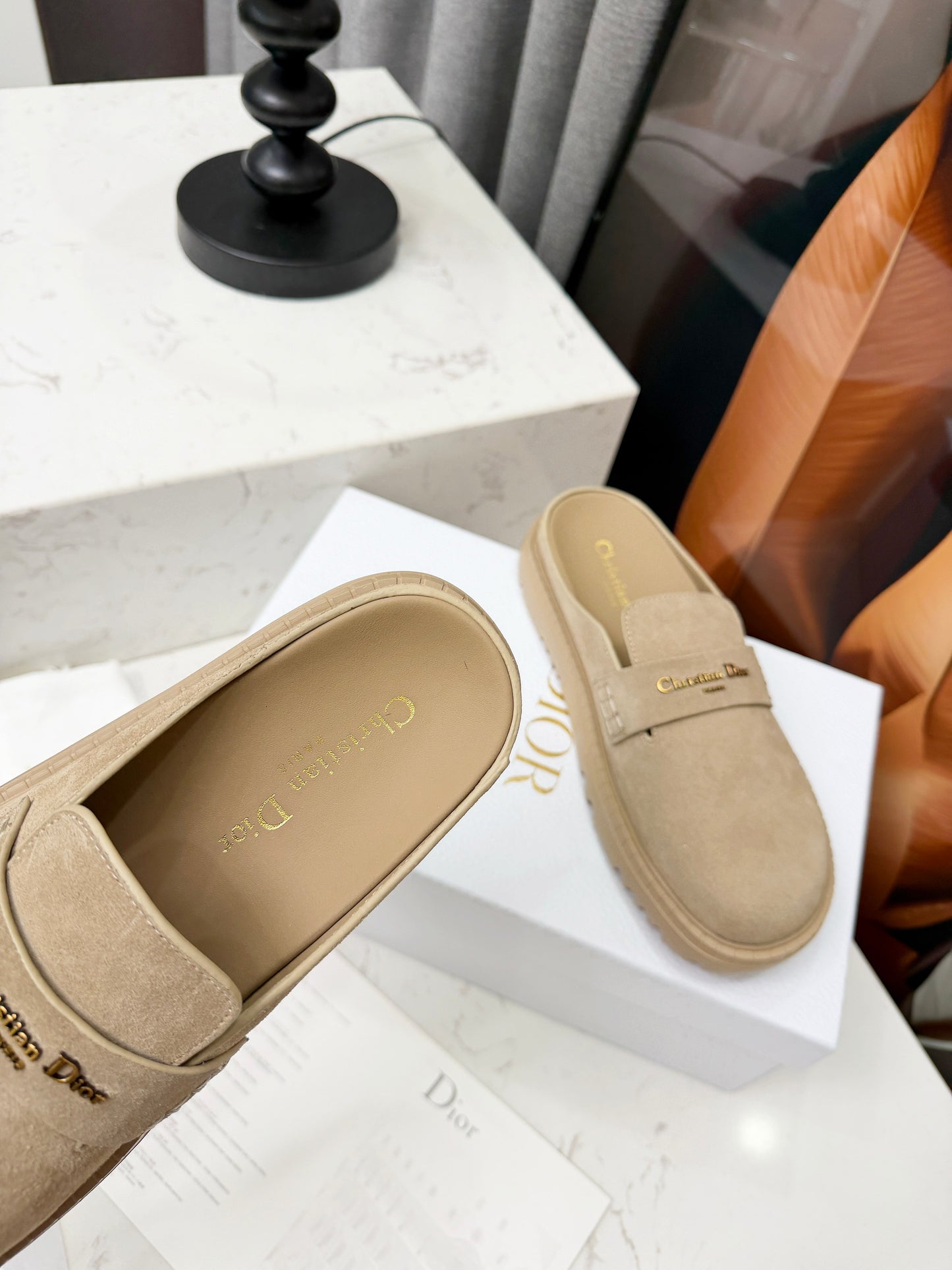 Christian Dior Suede Clogs