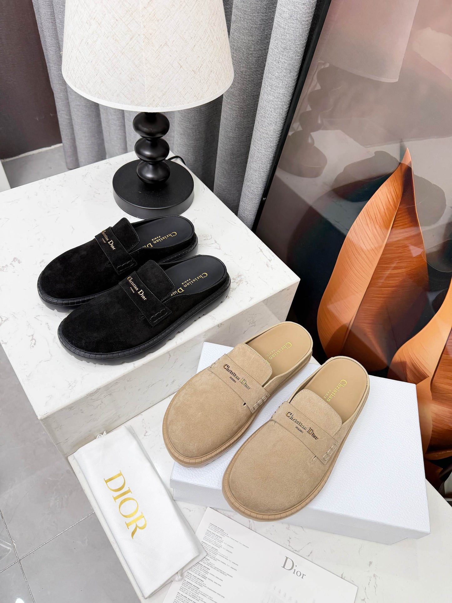 Christian Dior Suede Clogs