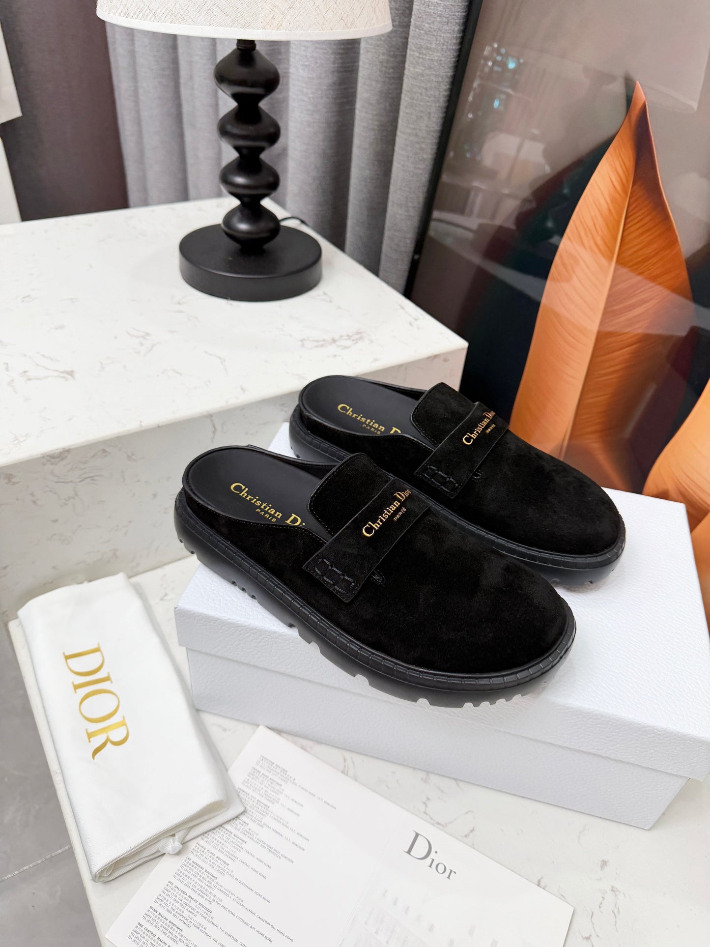 Christian Dior Suede Clogs