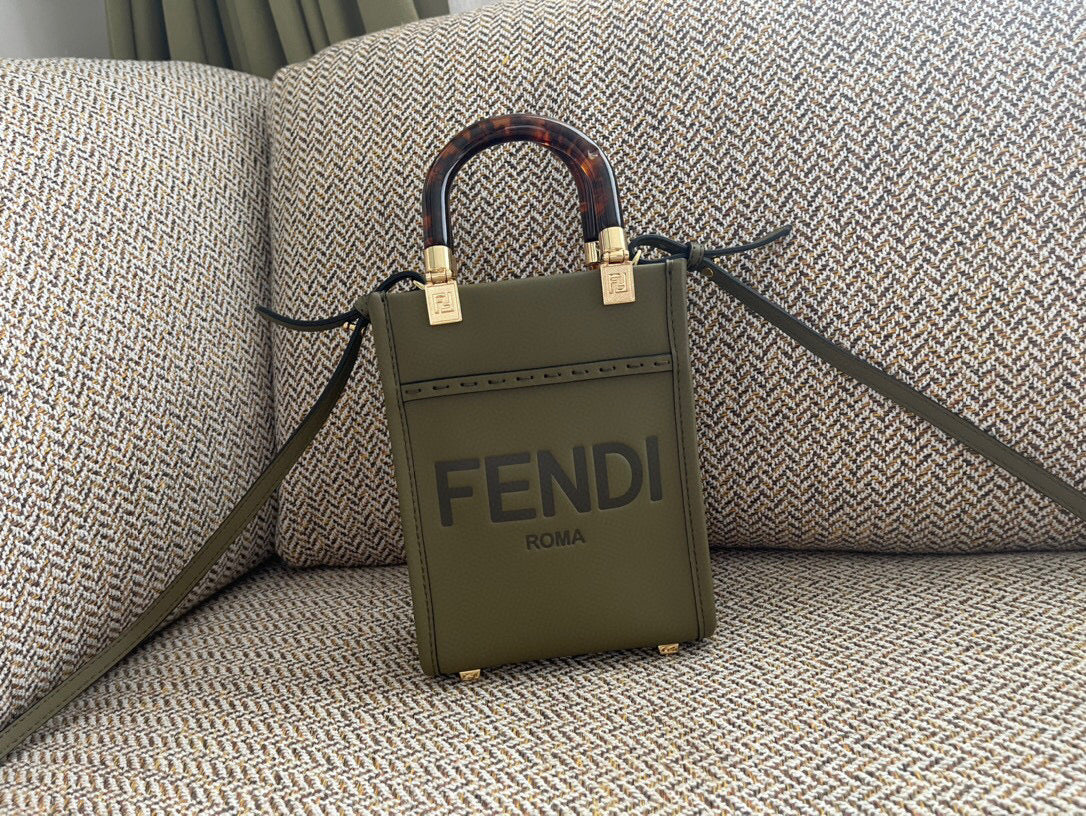 Fendi Mini Sunshine Shopper Tote Bag