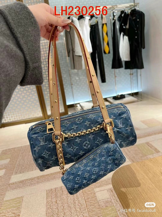 Louis Vuitton  Papillon Monogram Denim