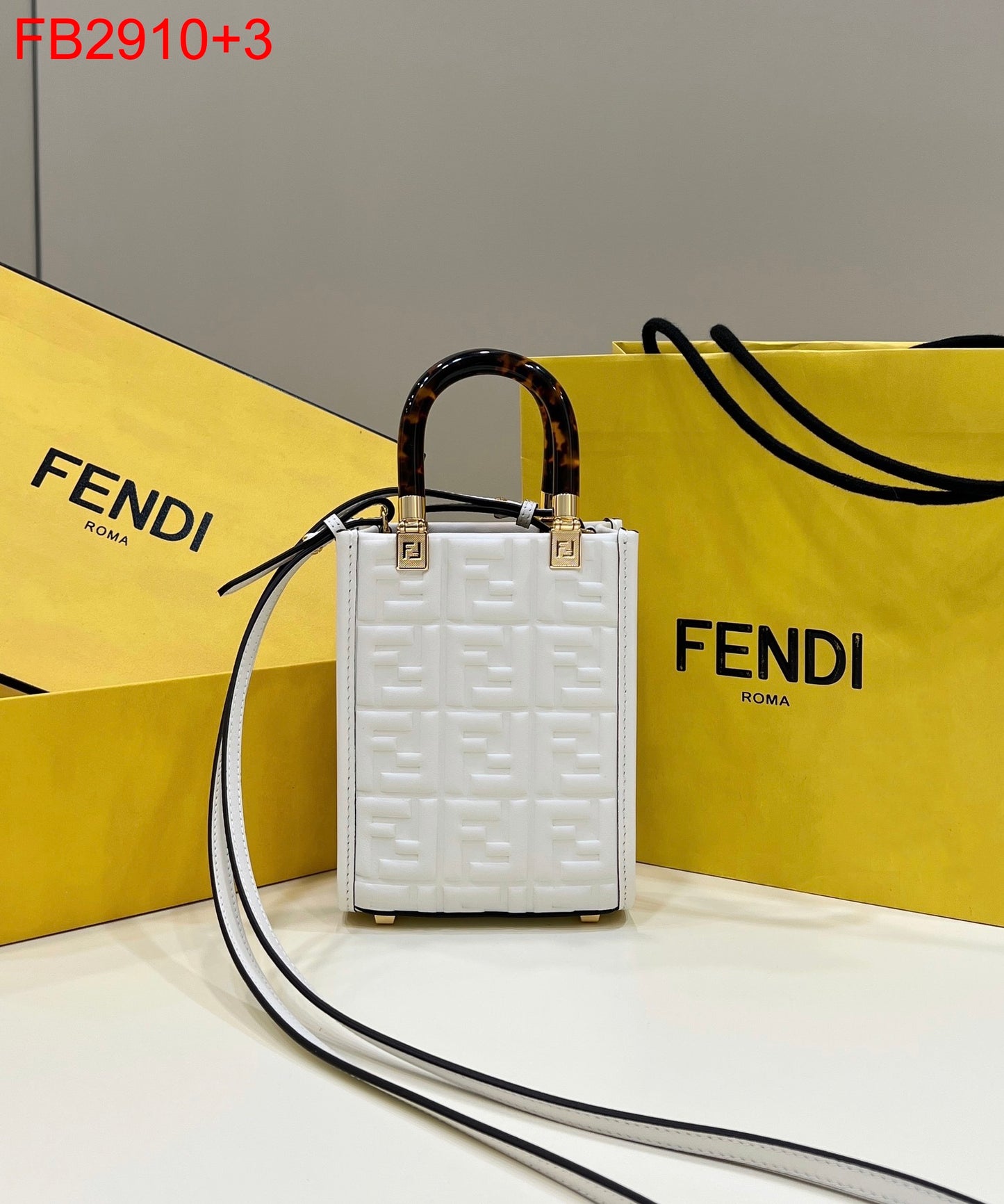 Fendi Mini Sunshine Shopper Tote Bag