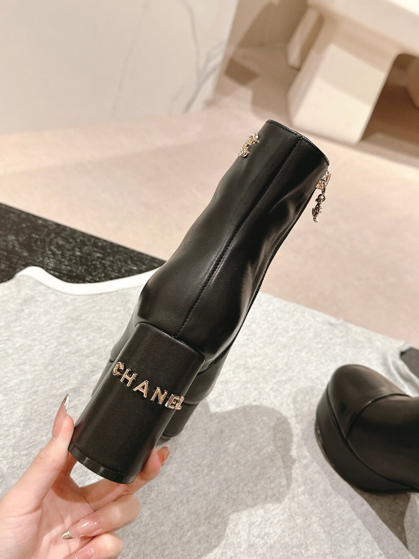 Chanel Heel Boots