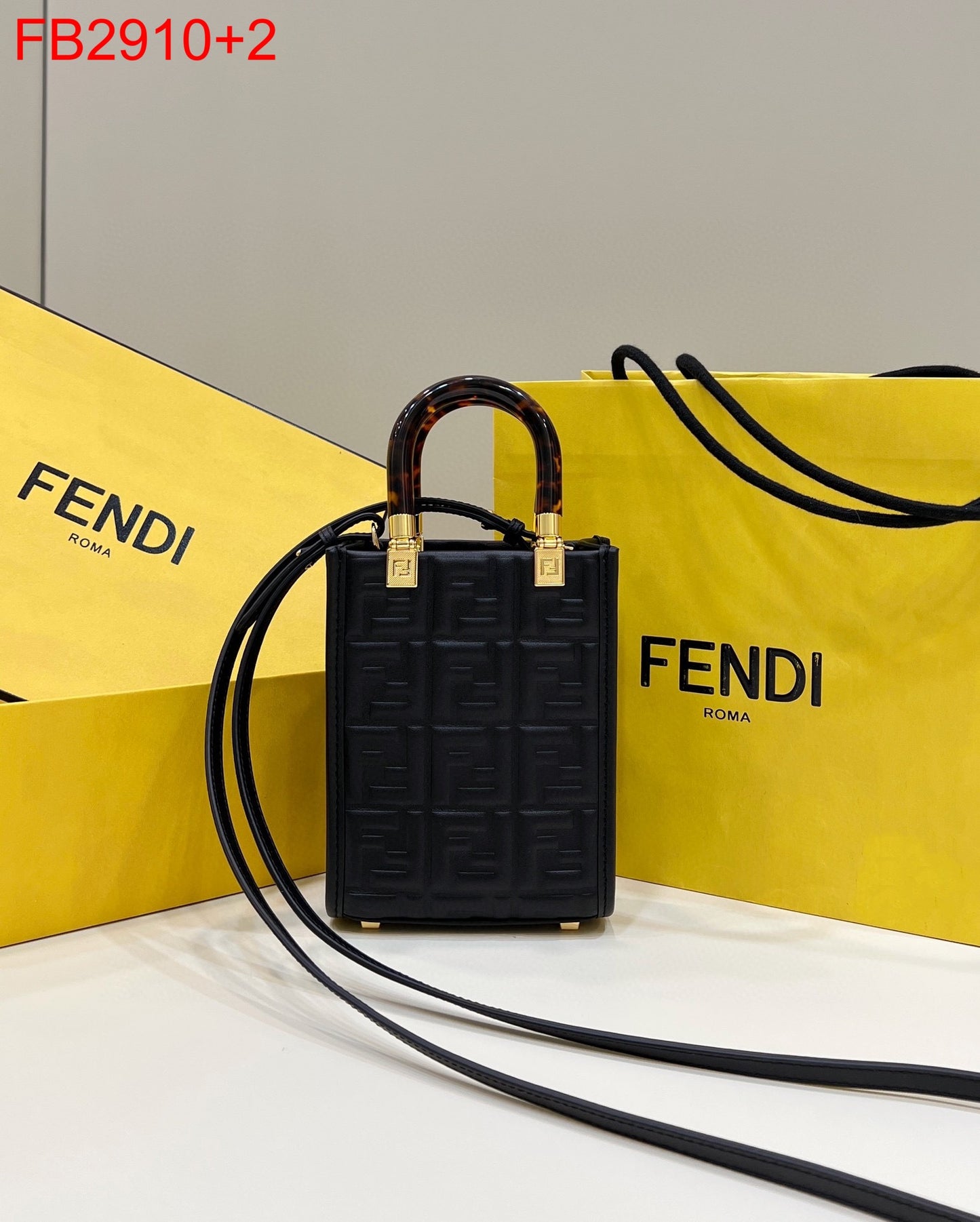 Fendi Mini Sunshine Shopper Tote Bag