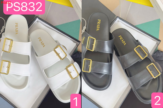 Prada Men leather slides