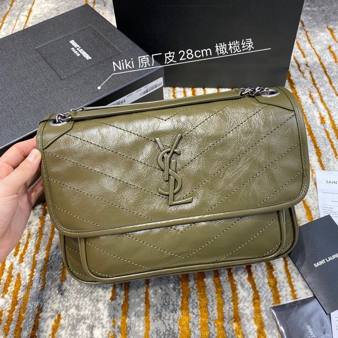 YSL Medium Niki Vintage leather