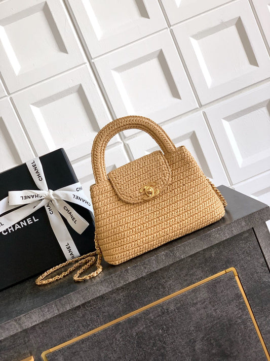 Chanel Straw Top handle bag