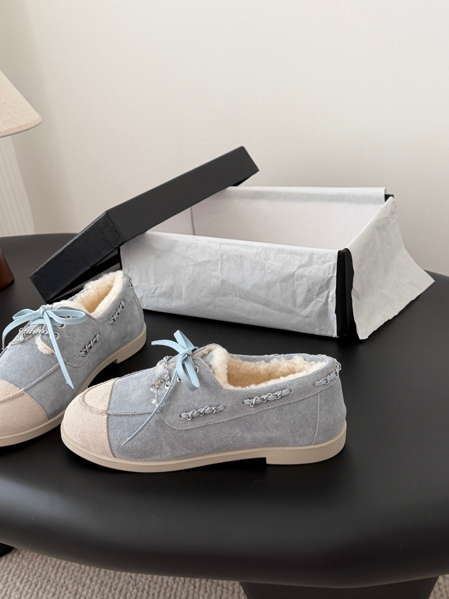 Chanel Suede Moccasin