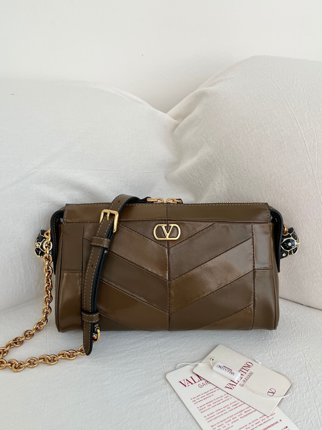 Valentino Panthea leather shoulder bag