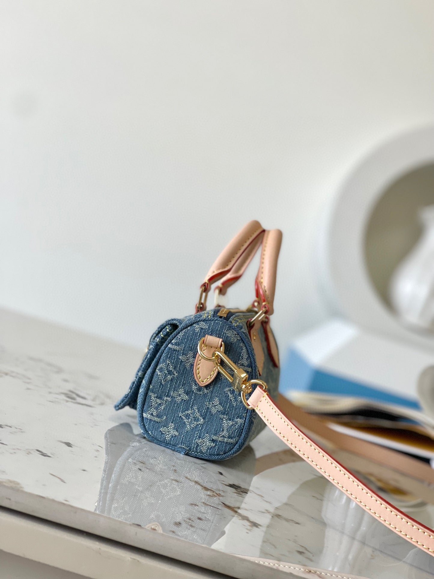 Louis Vuitton Nano Speedy Denim