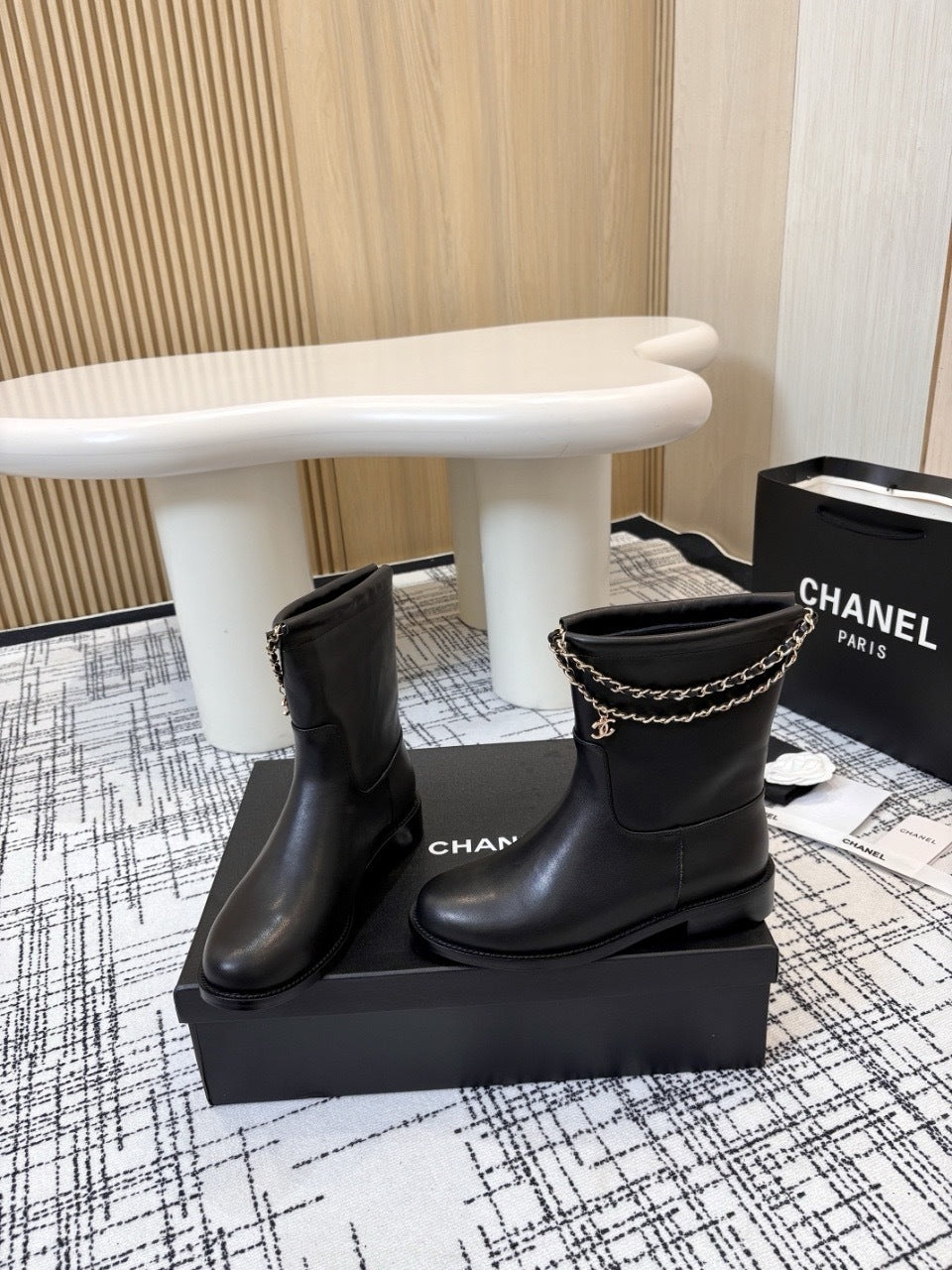 Chanel leather Boots