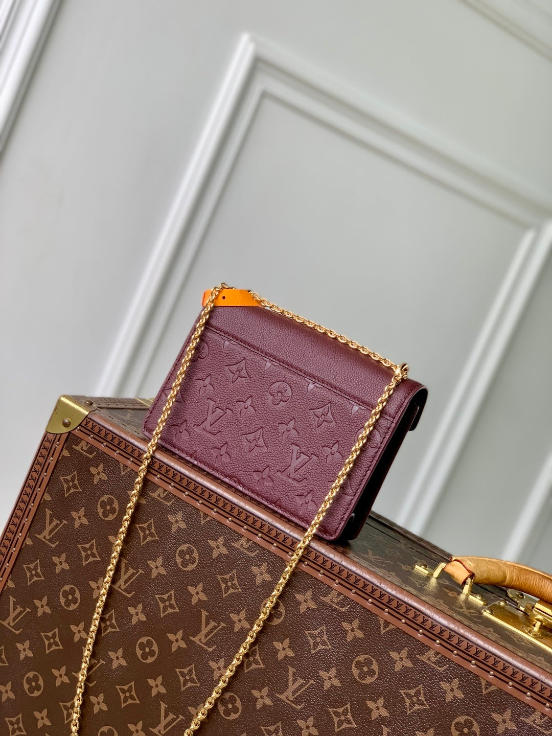 Louis Vuitton Wallet On Chain Rosy