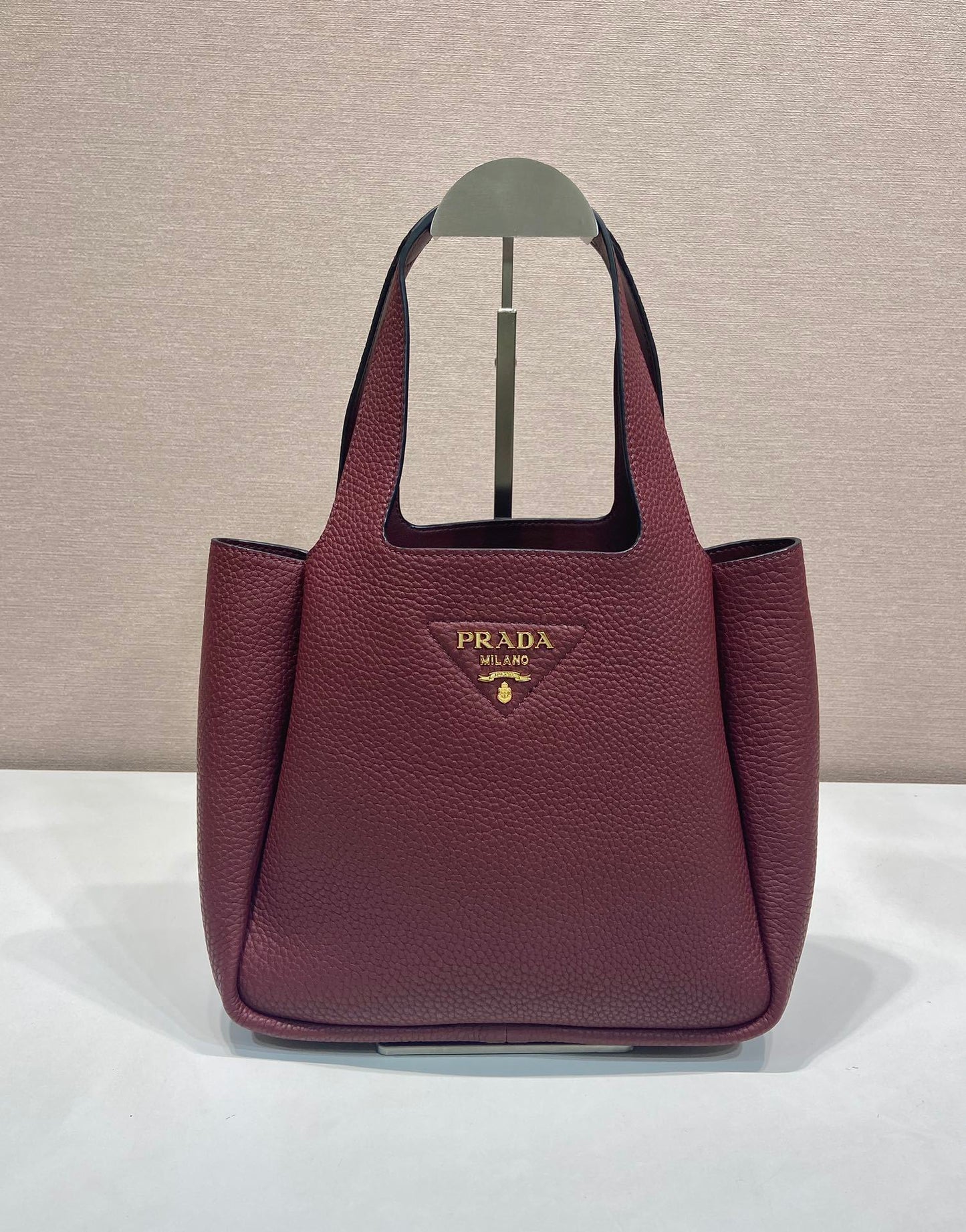 Prada leather top-handle small bag