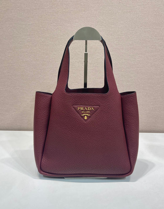 Prada leather top-handle small bag