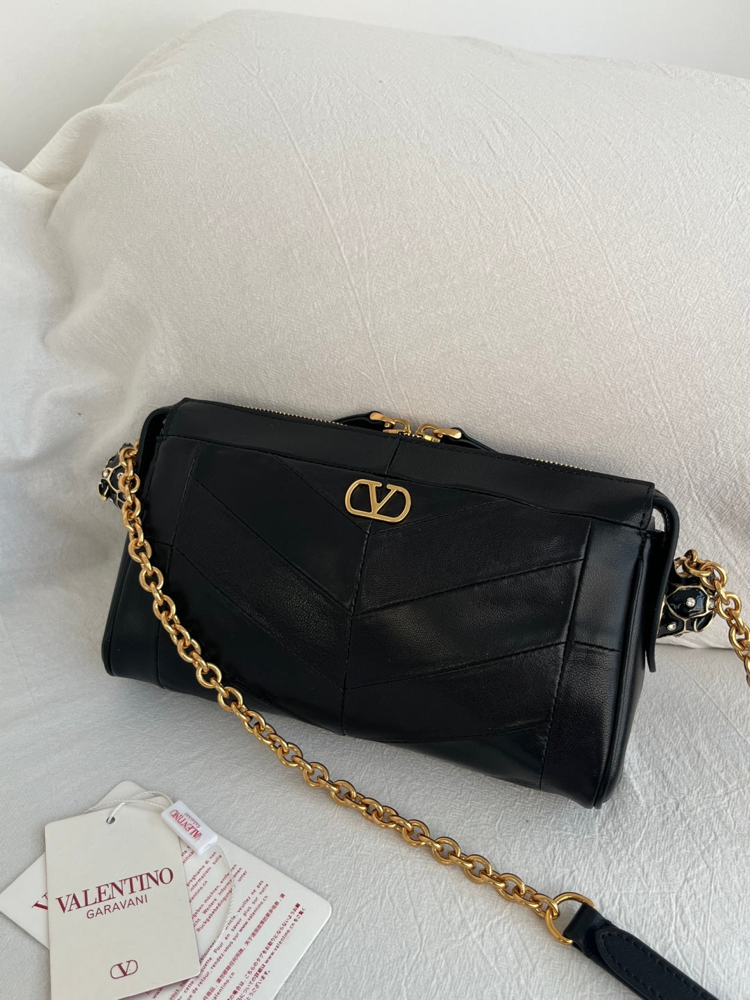 Valentino Panthea leather shoulder bag