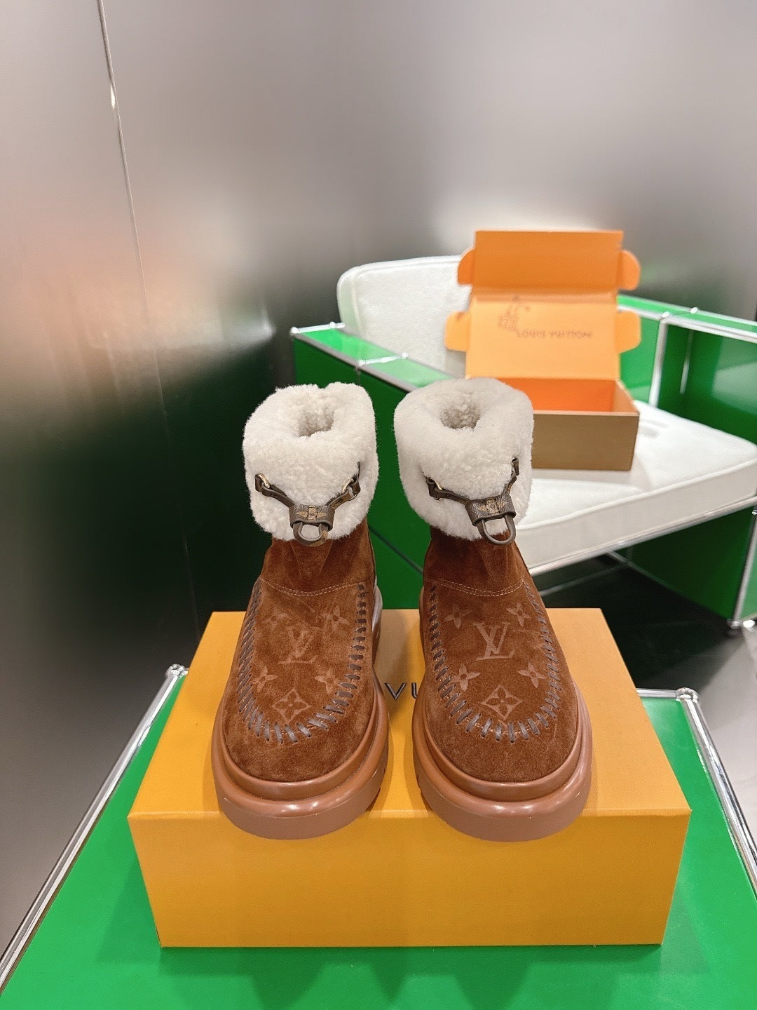 Louis Vuitton Suede Boots