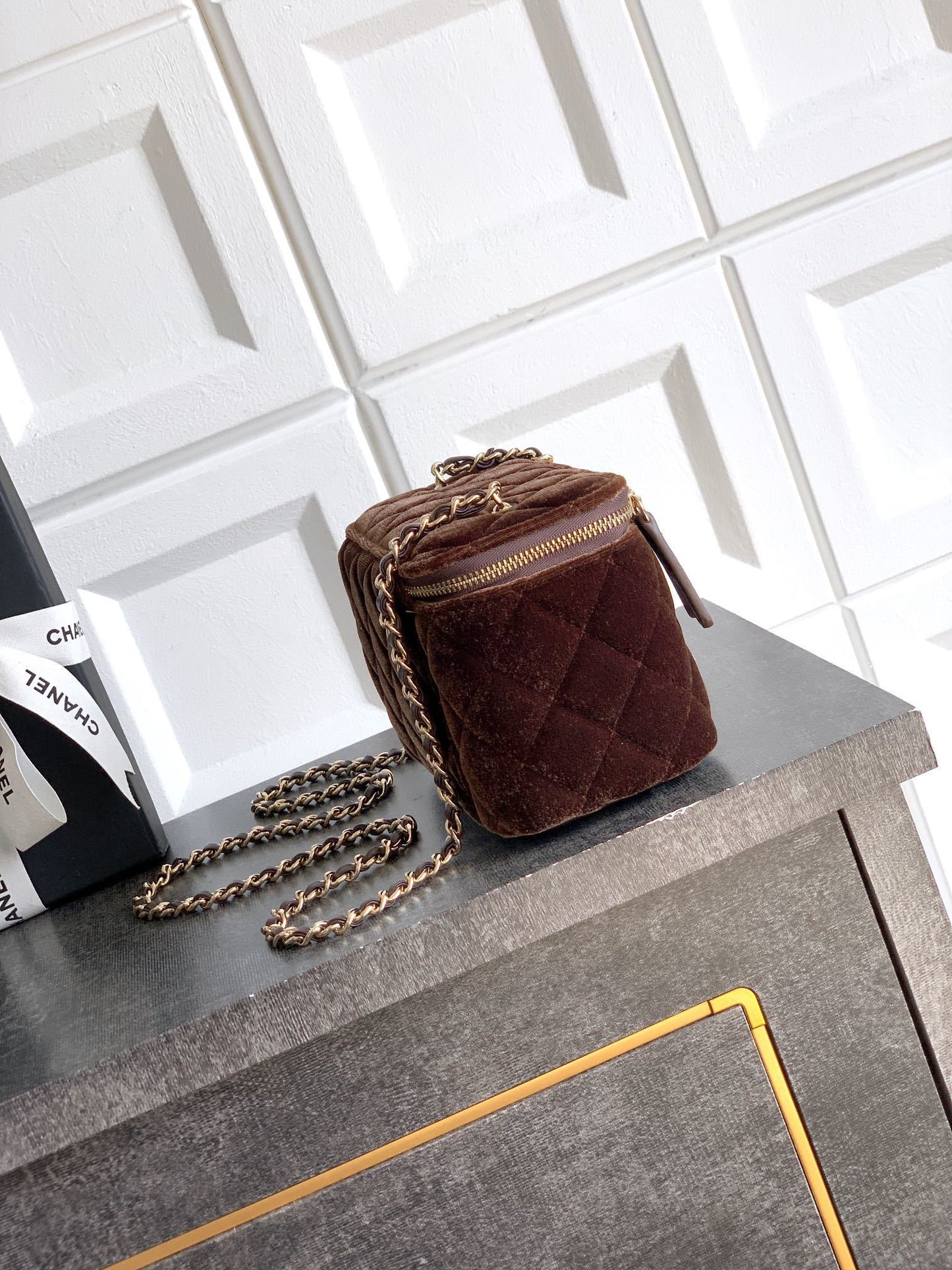 Chanel Mini Vanity Suede bag