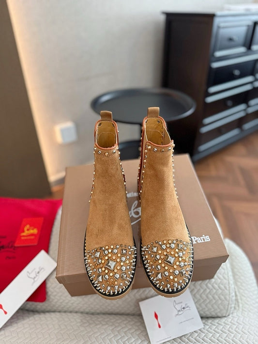 Christia Louboutin Suede Boots