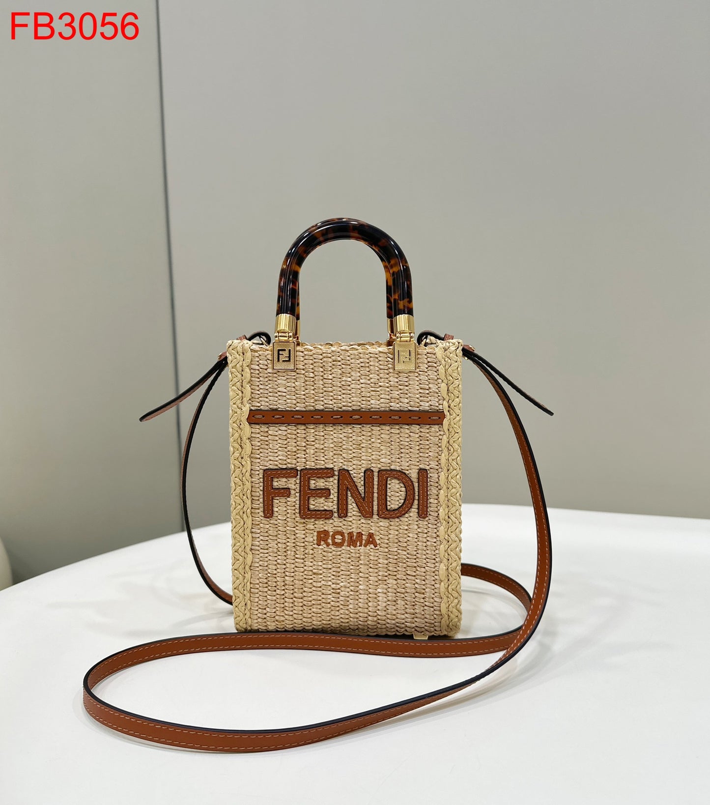 Fendi BEIGE ‘SUNSHINE MINI’ SHOULDER BAG