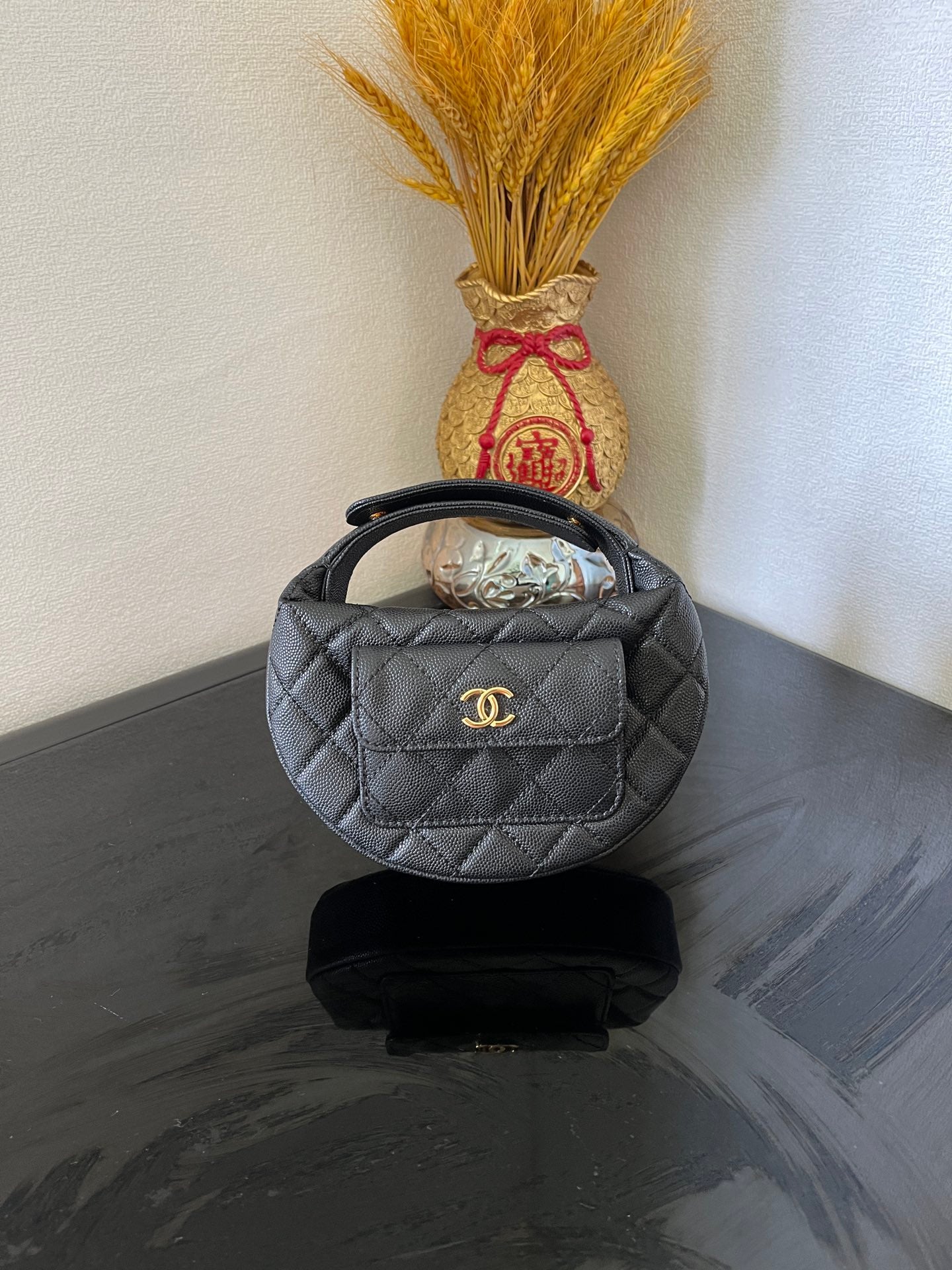 Chanel Top handle round bag