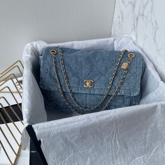 Chanel Maxi denim flap bag