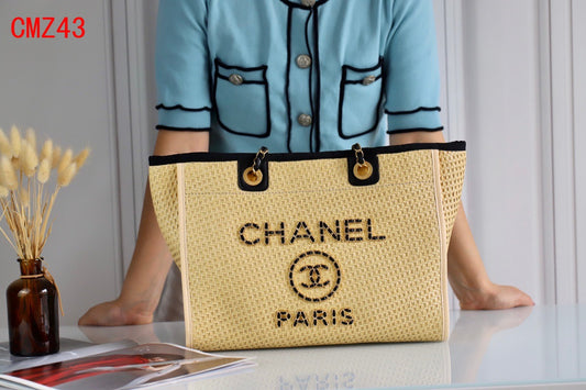 Chanel Deauville Raffia