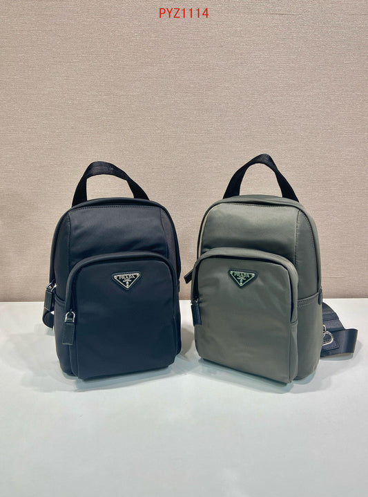 Prada Re-Nylon and Saffiano leather backpack