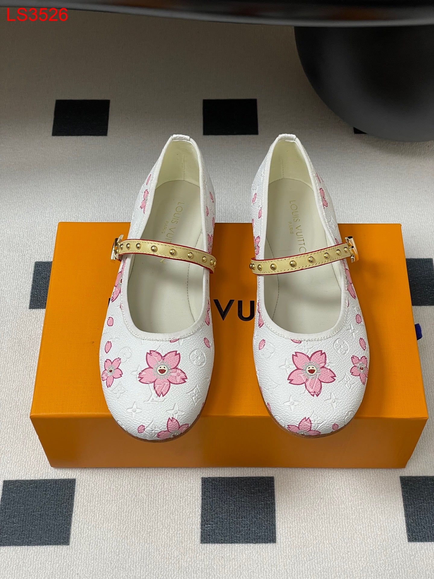 Louis Vuitton LV x TM Cherry Blossom Ballerina Flats